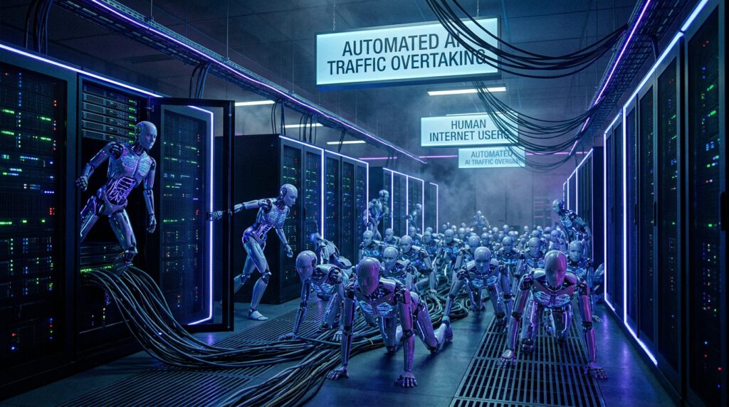 Bots ueberholen Menschen: Der Report, der das Internet veraendert