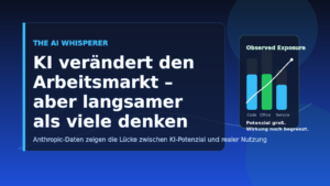 Wie KI den Arbeitsmarkt verändert: Was die neue Anthropic-Studie wirklich zeigt
