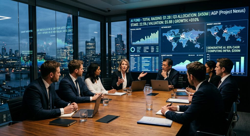 Investoren und Tech-Fuehrungskraefte besprechen KI-Investitionen