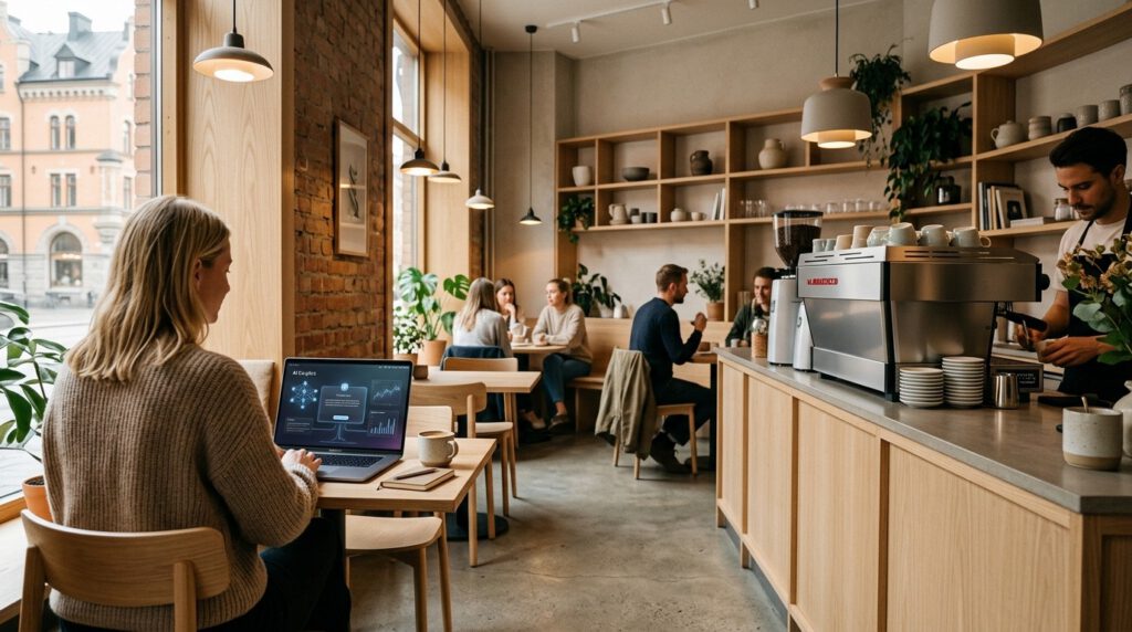 KI-Agent Mona managt ein Café in Stockholm
